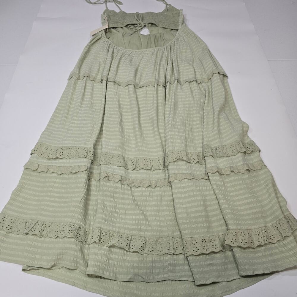 Tularosa Frankie Midi Dress in Sage Green XL - Picture 12 of 13